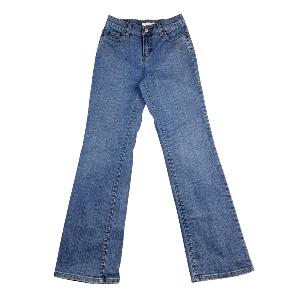 Levis 512 Perfectly Slimming Bootcut Jeans Medium Wash Blue Size 4M 26x32